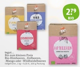 Bio-Himbeeren, -Erdbeeren, -Mango oder -Wildheidelbeeren Angebote von tegut... bei tegut Sindelfingen für 2,79 €