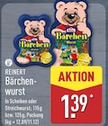 Bärchenwurst Scheiben im Angebot bei ALDI Nord in Bad Oeynhausen Bärchenwurst Scheiben Angebote von Reinert bei ALDI Nord Bad Oeynhausen für 1,39 €