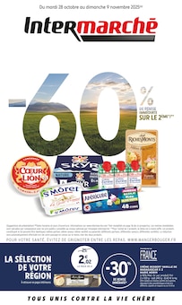 Catalogue Intermarché Super de la semaine "-60% DE REMISE IMMÉDIATE SUR LE 2ÈME" avec 1 pages, valide du 28/10/2025 au 09/11/2025 pour Le May-sur-Èvre et alentours Prospectus Intermarché Super de la semaine "-60% DE REMISE IMMÉDIATE SUR LE 2ÈME" avec 1 pages, valide du 28/10/2025 au 09/11/2025 pour Le May-sur-Èvre et alentours