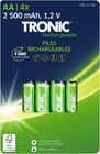 Piles rechargeables - TRONIC en promo chez Lidl Marseille à 4,99 €