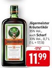 Kräuterlikör im Angebot bei E center in Ludwigsburg Kräuterlikör Angebote von Jägermeister bei E center Ludwigsburg für 11,99 €