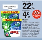 lessive - ARIEL en promo à 4,58 € chez E.Leclerc lessive - ARIEL dans le catalogue E.Leclerc