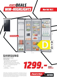 Kühlschrank im aktuellen MediaMarkt Saturn Prospekt (Heilbronn) Kühlschrank im MediaMarkt Saturn Prospekt "LET'S GO! DEALS WM-HIGHLIGHTS" mit 18 Seiten (Heilbronn)