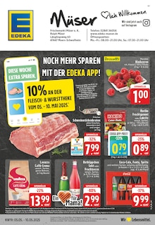 EDEKA Prospekt der Woche "Aktuelle Angebote" Seite 1, 05.05.2025 bis 10.05.2025 für Moers Aktueller EDEKA Prospekt "Aktuelle Angebote" Seite 1 von 24 Seiten für Moers