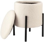 Tabouret avec compartiment de rangement ou banc coffre - Livarno home en promo chez Lidl Franconville à 19,99 €