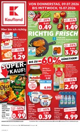 Kaufland Supermarkt Prospekt der aktuellen Woche mit 52 Seiten, gültig von 09.07.2026 bis 15.07.2026, in Bad Zwesten und Umgebung Aktueller Kaufland Supermarkt Prospekt in Bad Zwesten und Umgebung, "Hier bin ich richtig" mit 52 Seiten, 09.07.2026 - 15.07.2026