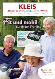 Blutdruckmessgerät im Gesundheitszentrum Kleis Prospekt "Fit und mobil durch den Frühling" mit 6 Seiten (Aachen)