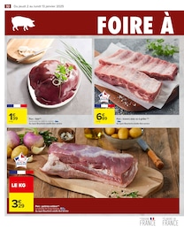 Offre Poitrine De Porc dans le catalogue Carrefour du moment à la page 34