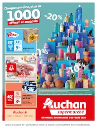 Prospectus Auchan Supermarché à Tremblay-en-France "Chaque semaine, plus de 1000 offres en magasin", 28 pages, 01/10/2024 - 06/10/2024