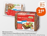 High Protein Eiweißbrot oder Toastbrötchen Angebote von Mestemacher bei tegut Waiblingen für 1,69 €