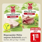 Vegane Schinken Spicker oder Mühlen Salami im aktuellen Prospekt bei EDEKA in Ratshausen