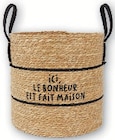 Promo Paniere en jonc à 7,49 € dans le catalogue Super U à Maromme