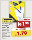 Collegeblock A4 von Idena für 1,79 € bei famila Nordwest im Angebot Collegeblock A4 von Idena im aktuellen famila Nordwest Prospekt
