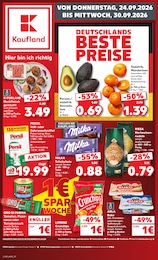 Kaufland Prospekt für Schmalkalden mit 72 Seiten Kaufland Prospekt für Schmalkalden: "Hier bin ich richtig", 72 Seiten, 24.09.2026 - 30.09.2026