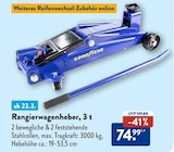 Rangierwagenheber, 3 t Angebote von Goodyear bei ALDI SÜD St. Ingbert für 74,99 €