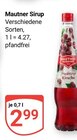 Sirup Angebote von Mautner bei GLOBUS Rodgau für 2,99 €