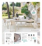 Promos Fauteuil de jardin empilable dans le catalogue "Hespéride, rêver, vivre, partager" de Maxi Bazar à la page 1