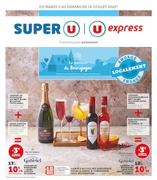 Prospectus Super U à Saulieu: "Le meilleur de Bourgogne", 12} pages, 02/07/2024 - 14/07/2024