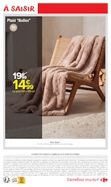 Promos Plaid dans le catalogue "Carrefour market" de Carrefour Market Plaid en promo dans le catalogue Carrefour Market à la page 2
