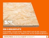 Aktuelle Verlegeplatten Angebote bei OBI in Dresden Aktuelles OSB-3-VERLEGEPLATTE Angebot bei OBI in Dresden ab 4,52 €