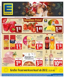 Coca Cola im EDEKA Prospekt "Wir wünschen Ihnen frohe Weihnachten und schöne Feiertage!" mit 30 Seiten (Rosenheim)