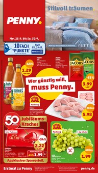 Kaffee Angebot im Penny-Markt Prospekt, gültig von 25.09.2023 bis 01.10.2023 Kaffee Angebot im aktuellen Penny-Markt Prospekt auf Seite 1