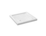 Receveur de douche grès carré 80x80 cm NF blanc "BAHIA" en promo chez Brico Dépôt Villeneuve-d'Ascq à 62,90 €