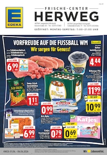 EDEKA Prospekt der Woche "Aktuelle Angebote" Seite 1, 01.06.2026 bis 06.06.2026 für Langenfeld Aktueller EDEKA Prospekt "Aktuelle Angebote" Seite 1 von 26 Seiten für Langenfeld