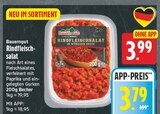 Rindfleischsalat von Bauerngut für 3,79 € bei EDEKA im Angebot Rindfleischsalat von Bauerngut im aktuellen EDEKA Prospekt