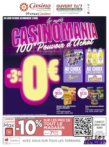 Prospectus Casino Supermarchés à Toussieu, "le mois CASINOMANIA, 100% Pouvoir d'Achat", 28 pages de promos valables du 20/03/2023 au 02/04/2023