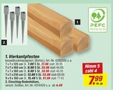 Vierkantpfosten im Angebot bei toom Baumarkt in Lörrach Vierkantpfosten Angebote bei toom Baumarkt Lörrach für 4,49 €