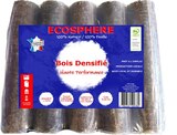 Lot de 5 bûches de bois compressé en promo chez Carrefour Besançon à 19,96 €