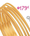Bracelet jonc en plaqué or, diamètre 60 mm en promo chez E.Leclerc Bracelet jonc en plaqué or, diamètre 60 mm dans le catalogue E.Leclerc