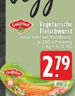 Vegetarische Fleischwurst natur im Angebot bei E center in Mülheim Vegetarische Fleischwurst natur Angebote von Gutfried bei E center Mülheim für 2,79 €