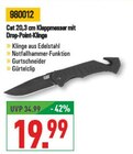 20,3 cm Klappmesser mit Drop-Point-Klinge Angebote von Cat bei Marktkauf Beckum für 19,99 €