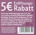 5€ Eröffnungs-Rabatt bei REWE im Prospekt "" für 