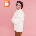 Promo Veste sherpa col camionneur blanc homme à 10,00 € dans le catalogue La Halle à Verdun