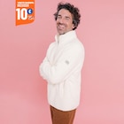 Veste sherpa col camionneur blanc homme à La Halle dans Petreto-Bicchisano Veste sherpa col camionneur blanc homme à La Halle dans Petreto-Bicchisano
