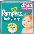 Couches pampers baby - Pampers en promo chez Supermarchés Match Tourcoing à 12,59 €