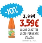 Jus de carottes lacto-fermenté - VOELKEL dans le catalogue Naturalia