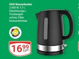 Wasserkocher Angebote von OHO bei GLOBUS Siegen für 16,99 €