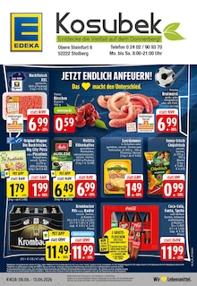 Krombacher im aktuellen EDEKA Prospekt (Stolberg (Rheinland, Kupferstadt)) Krombacher im EDEKA Prospekt "Aktuelle Angebote" mit 28 Seiten (Stolberg (Rheinland, Kupferstadt))