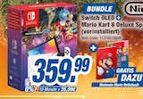 Switch OLED + Mario Kart 8 Deluxe Spiel (vorinstalliert) bei expert im Siegburg Prospekt für 359,99 €