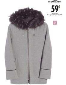 Manteau femme - Carrefour à Aulnay-sous-Bois Manteau femme en promo chez Carrefour Aulnay-sous-Bois à 59,00 €
