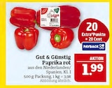 Aktuelle Paprika Angebote bei Marktkauf in Leipzig Aktuelles Paprika rot Angebot bei Marktkauf in Leipzig ab 1,99 €