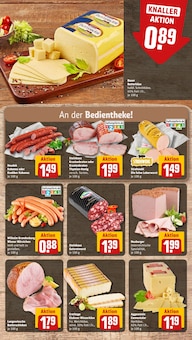 Wurst im REWE Prospekt "Dein Markt" mit 28 Seiten (Leverkusen)