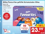 Favourites gefüllte schokoladen-bites im Netto Marken-Discount Prospekt Favourites gefüllte schokoladen-bites von Milka im aktuellen Netto Marken-Discount Prospekt für 23,99 €