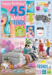 Trends Prospekt für Haan mit 8 Seiten Trends Prospekt für Haan: "45 Jahre Trends …und Du bekommst die Geschenke", 8 Seiten, 23.08.2025 - 19.09.2025