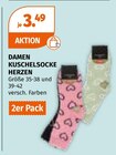 Damen Kuschelsocke Herzen im Müller Prospekt Damen Kuschelsocke Herzen von im aktuellen Müller Prospekt für 3,49 €