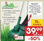 Akku-Rasentrimmer im Angebot bei Netto Marken-Discount in Detmold Akku-Rasentrimmer Angebote bei Netto Marken-Discount Detmold für 39,99 €